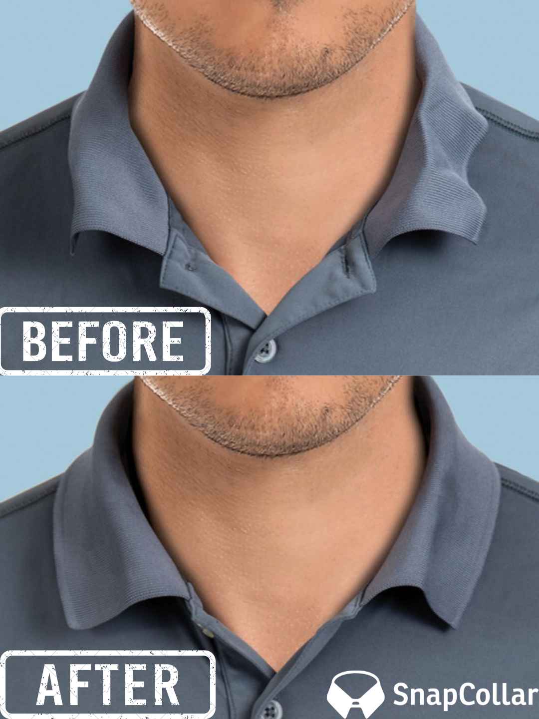 Polo collar curling deals